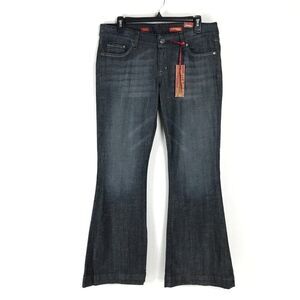 NEW Express Stella Fit & Flare Jeans Women's Size 8 Short Low Rise Stretch Denim